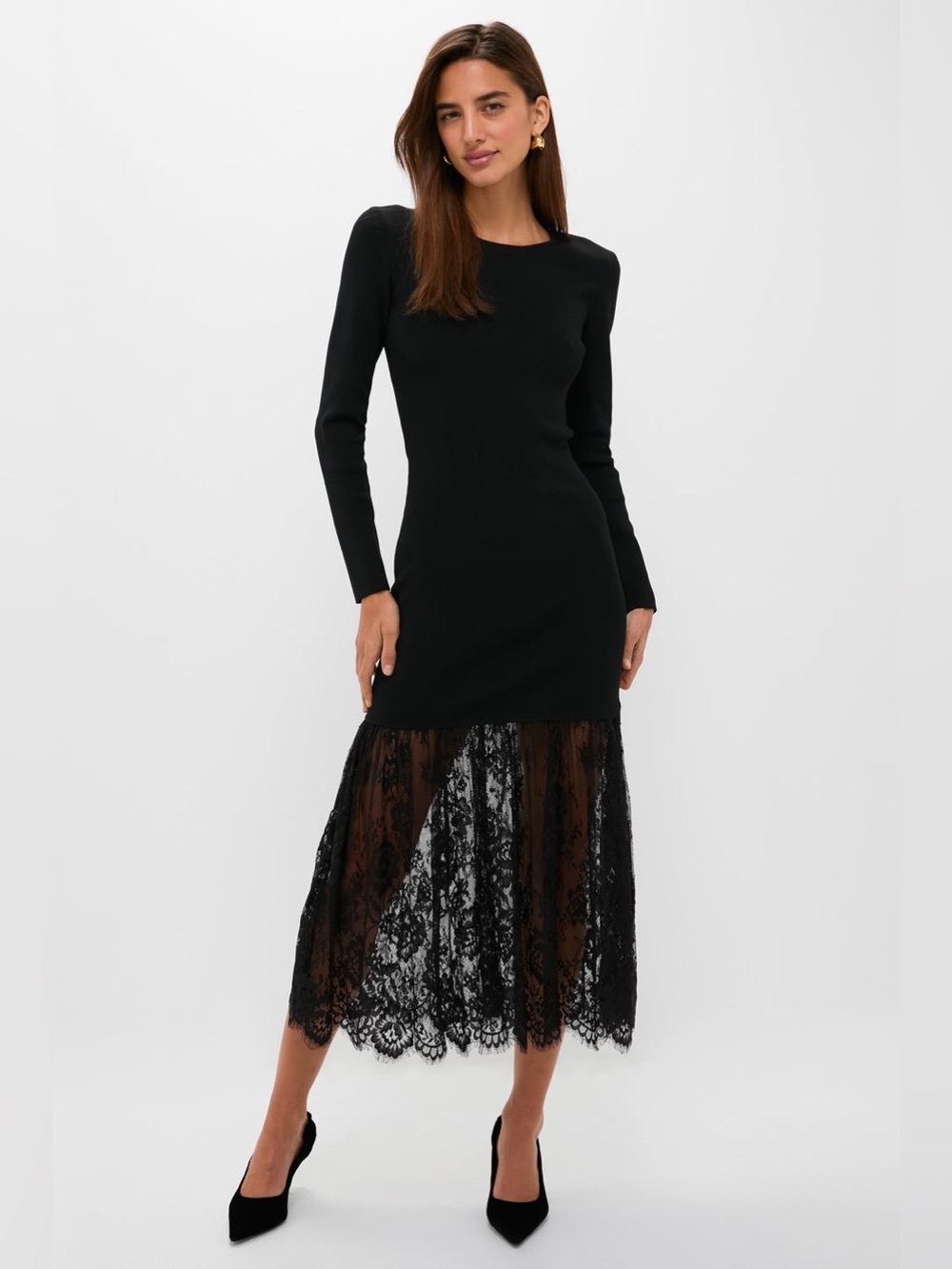 New HYACINTH HOUSE
Black Knit Giavanna Maxi Dress Size XXS